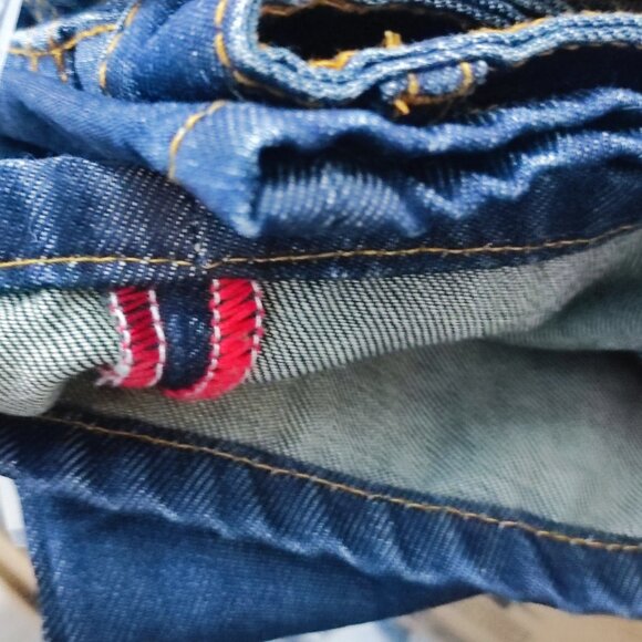 Parasuco selvedge jeans bootcut women's junior sz 12 (27) hard washed ink blue - Picture 8 of 13